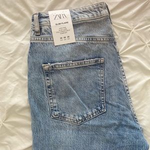 Zara High-Rise Split Jeans